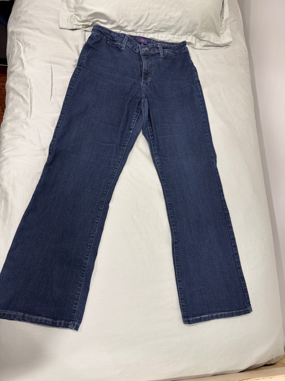 NYDJ High-Rise Wide Leg Trouser Jeans